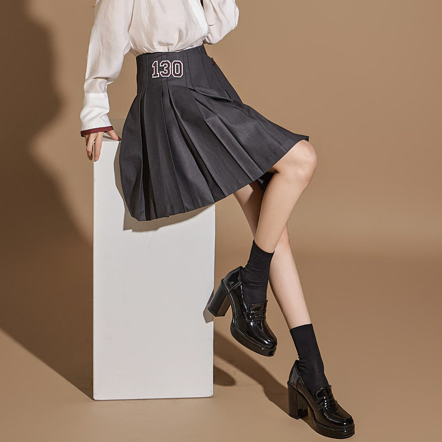 SK2799 Pleated Wrap Skirt - Image 2