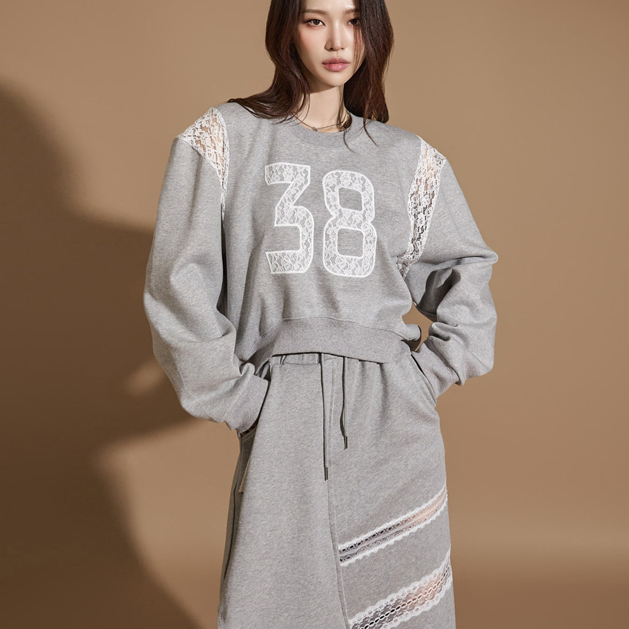 E3524Lace Sweatshirt - Image 2