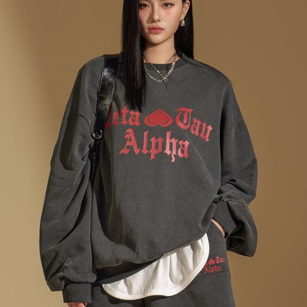 E3517 Lettering Sweatshirt