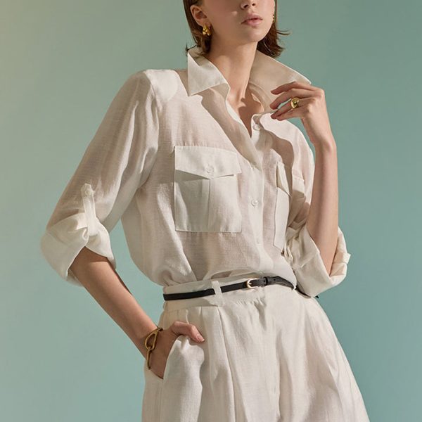 S555 Multi-way Rolled-up Shirt