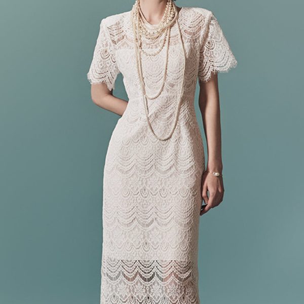 D4969 Lace Dress