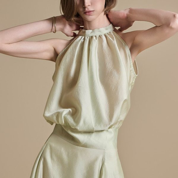 B2973 Halter Neck Blouse