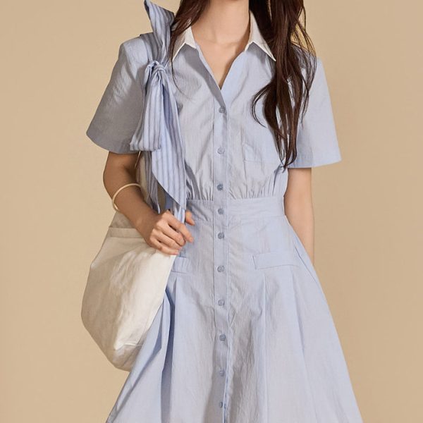 D5051 Shirt Mini Dress