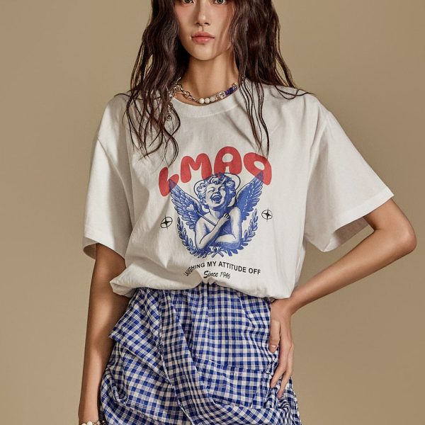 E3489 Printed Top