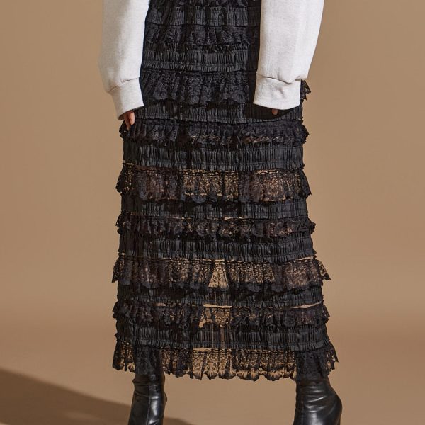 SK2795 Lace Tiered Skirt