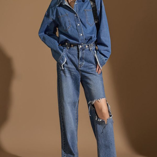 PJ529 Distressed Jeans